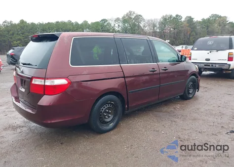 2007 Honda Odyssey Lx из США, поврежденный, VIN 5FNRL38237B085613